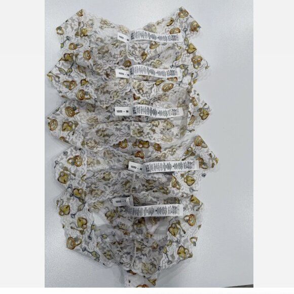 NEW Hanky Panky 5-Pack Print Original Rise Lace Thong Plus Size - Picture 4 of 4